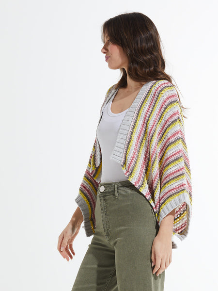 chunky stripe cardigan