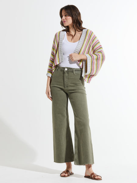 chunky stripe cardigan