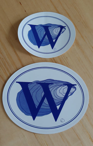 Wellfleet W sticker