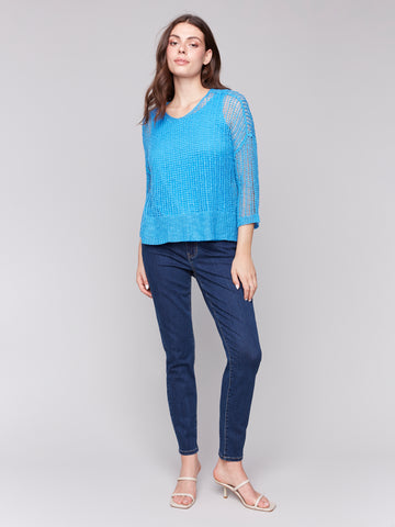 fishnet sweater