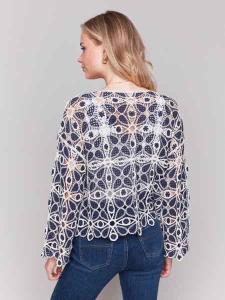 crochet boatneck top
