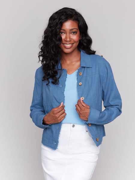 linen jean jacket