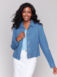 linen jean jacket