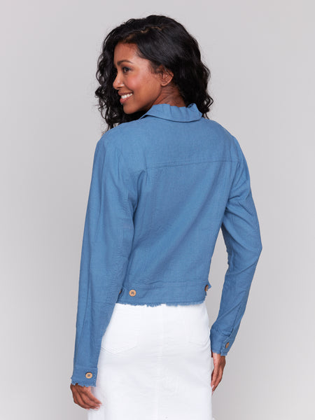 linen jean jacket