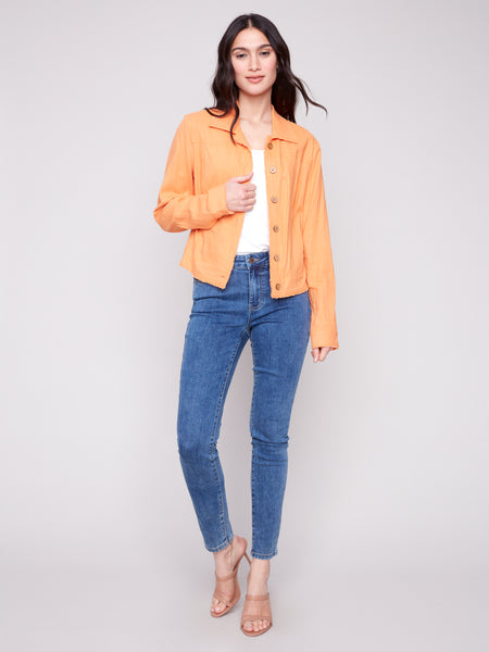 linen jean jacket