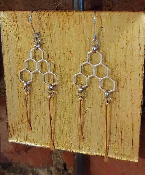 honeycomb earrings