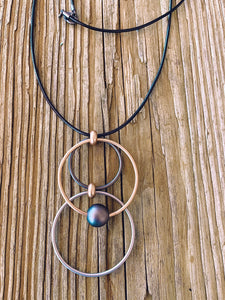 double circle pendant